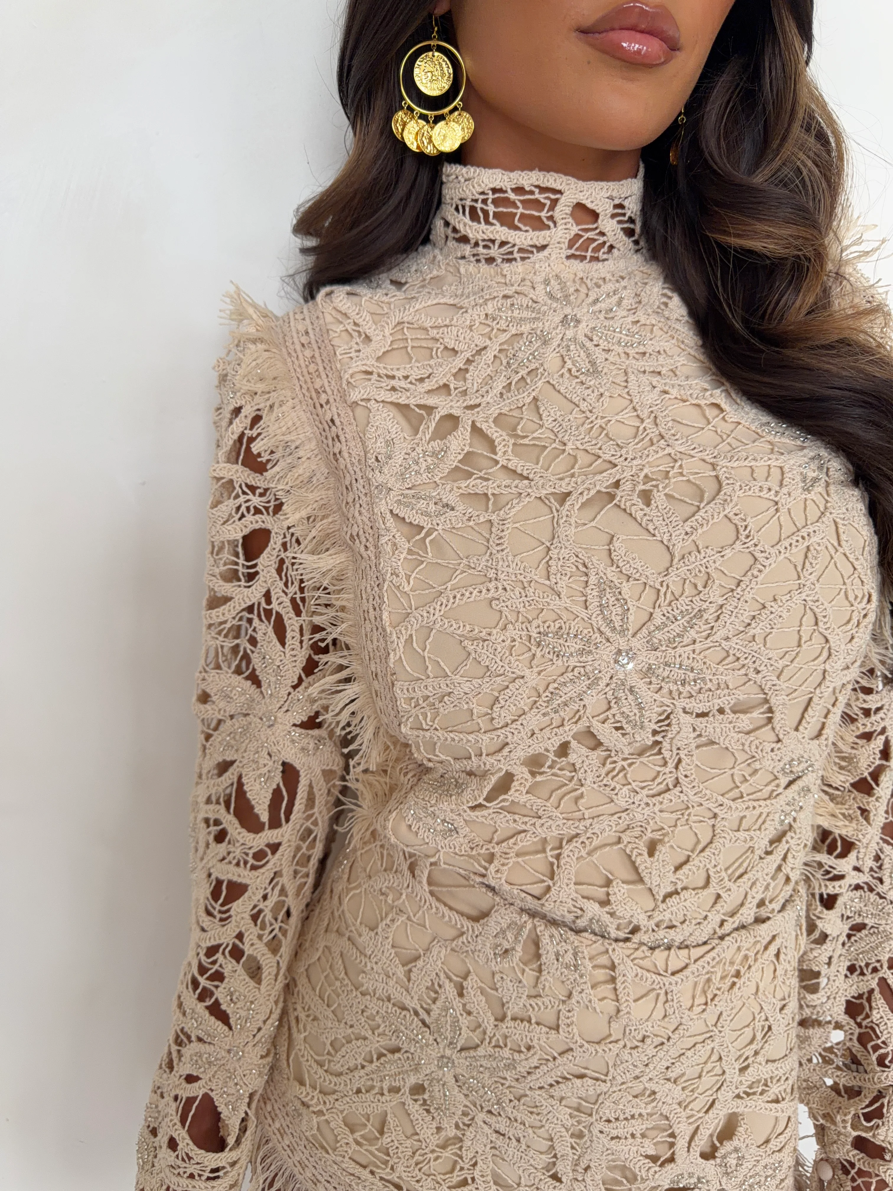ALESSIA BEADED CROCHET TOP - Image 7