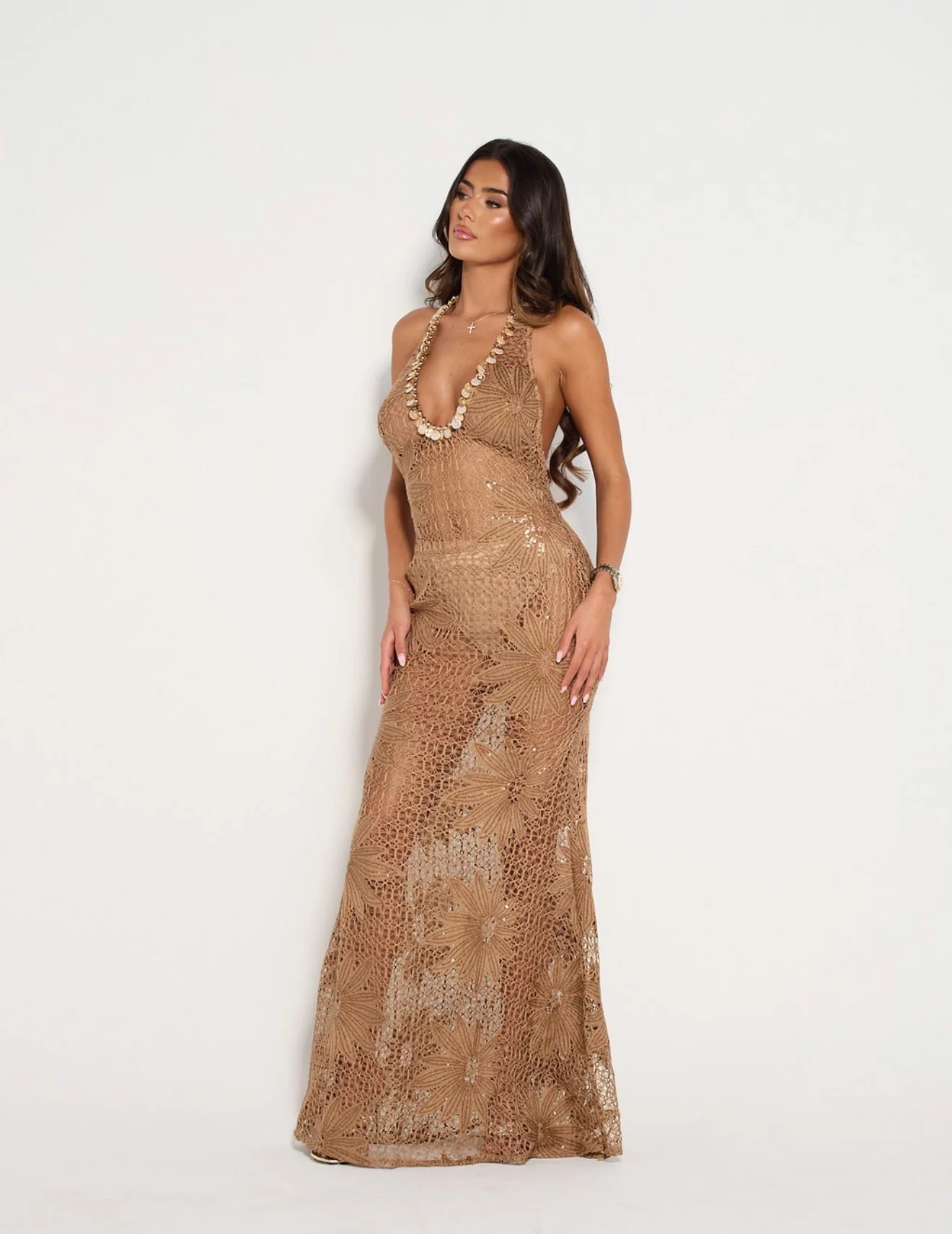 GAIA Crochet Maxi Dress - Image 7