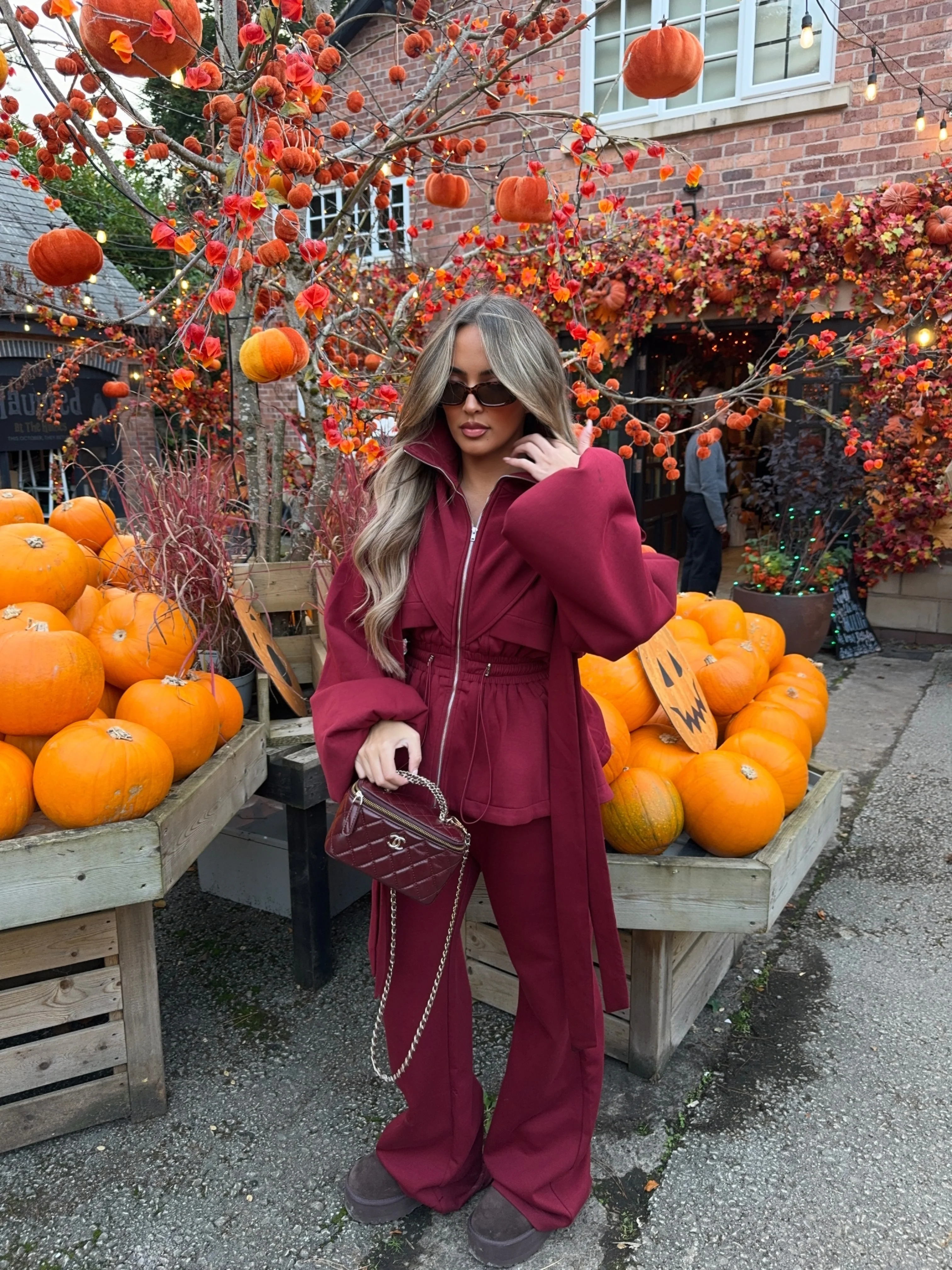 ‘BEAU’ BURGUNDY TROUSERS (TALL) - Image 8
