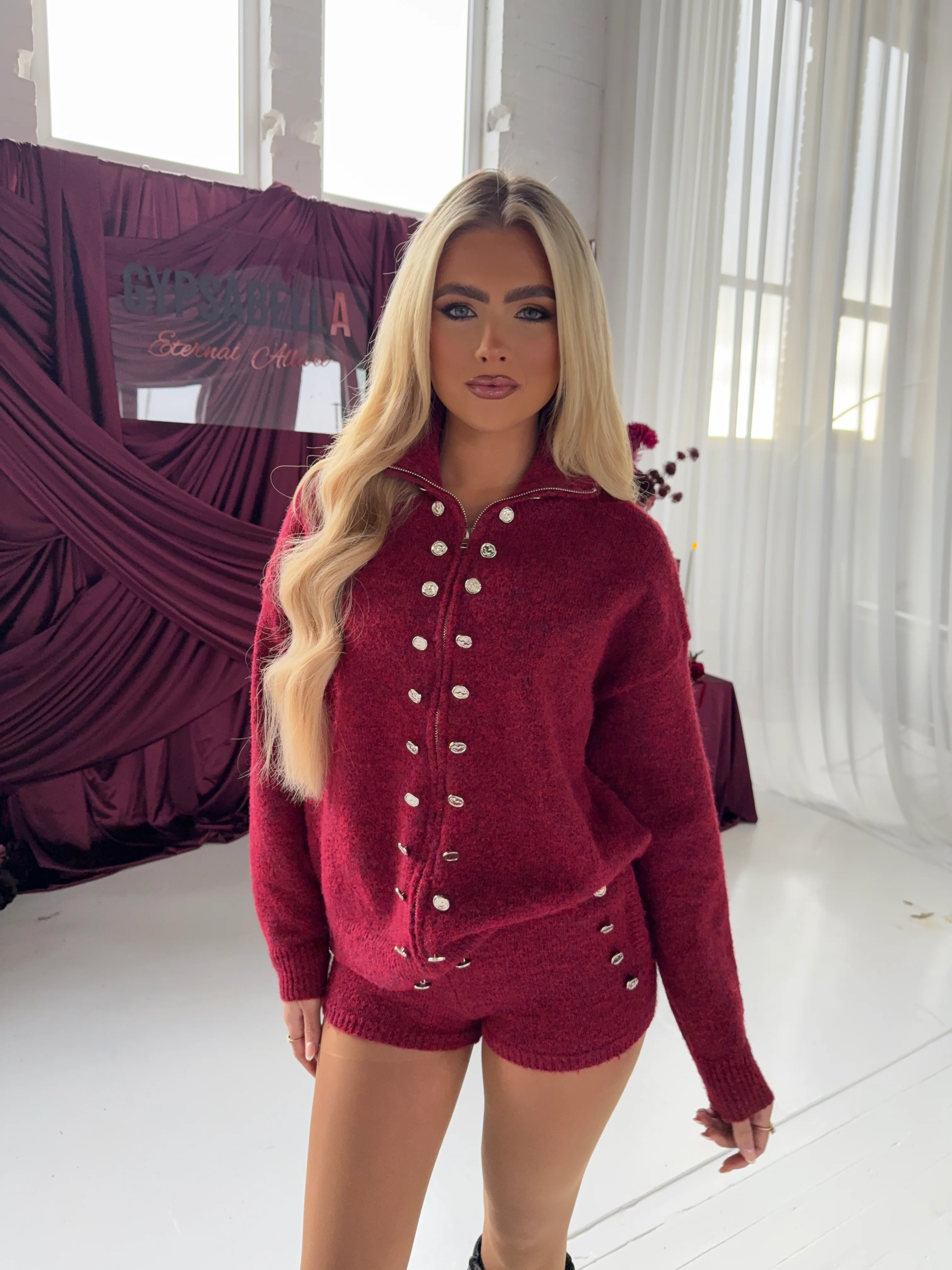 'CERISE' KNIT SHORTS - Image 5