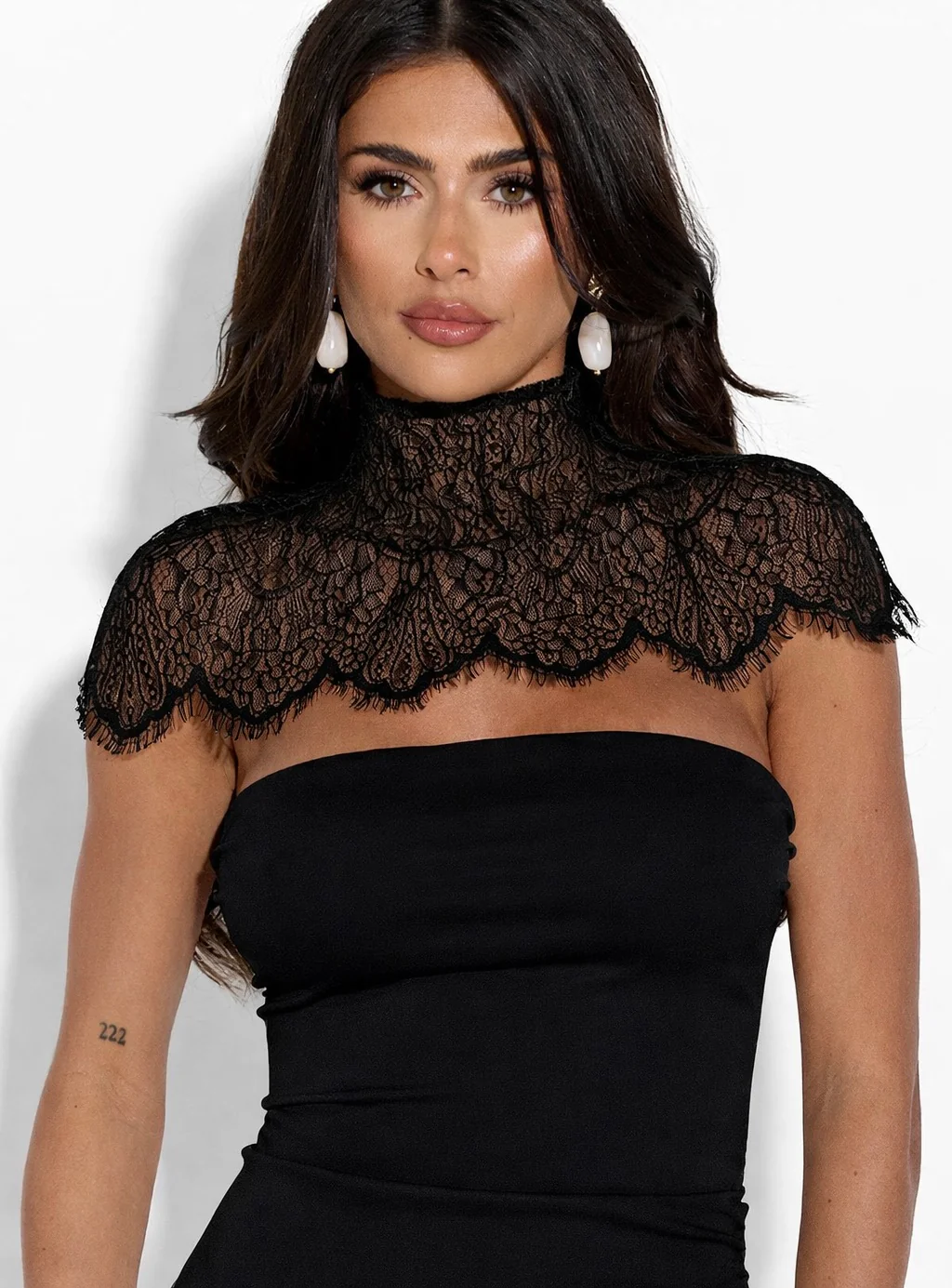 KENSINGTON Lace Dress (BLACK) - Image 3